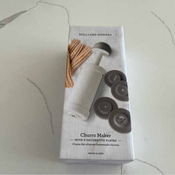 New Williams Sonoma Churro Maker With 9 Decorative Plates For Homemade Churros - Picture 6 of 6